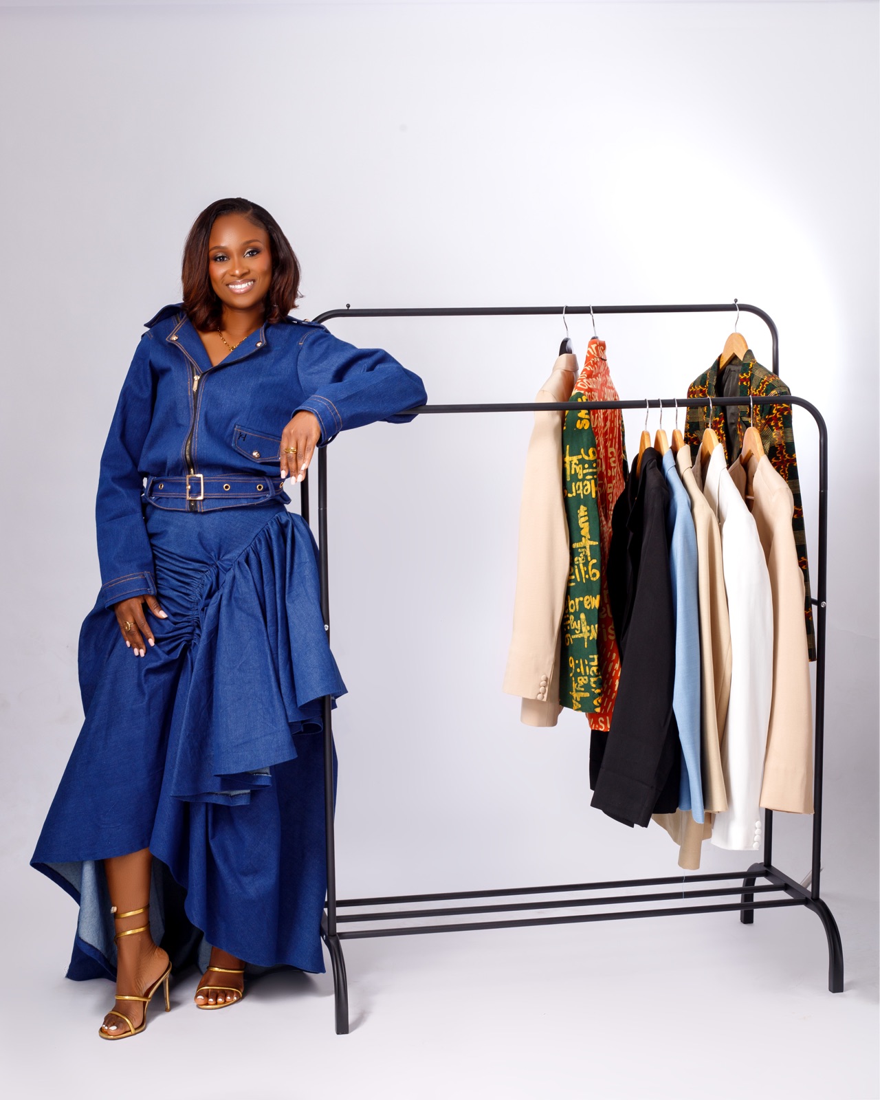 Kwasee stylist with curated wardrobe